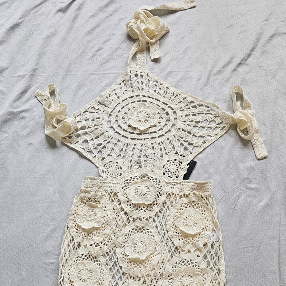Beach Dress, Blithe LA, S, Ivory, NWT, Crochet